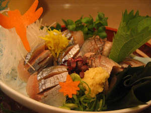 ≪お食事例≫お造り♪新鮮な魚を捌いてお出しします☆