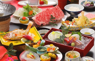 ◆地の物会席◆迷ったらこちら！山陰の海の幸と黒毛和牛を堪能する一番人気の基本会席