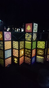 皆生温泉・四条通り　紋様灯篭と　星取県のプラネタリウム☆