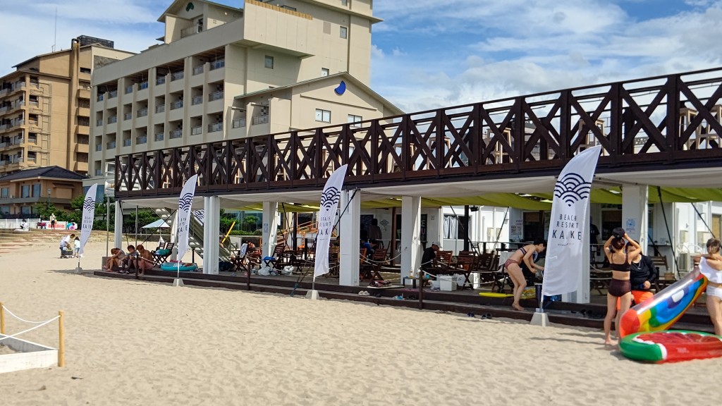 リニューアルした海浜施設