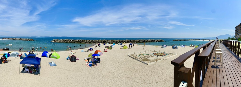 皆生海遊ビーチの様子♪