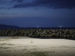 皆生の漁火　大漁になりますように♪